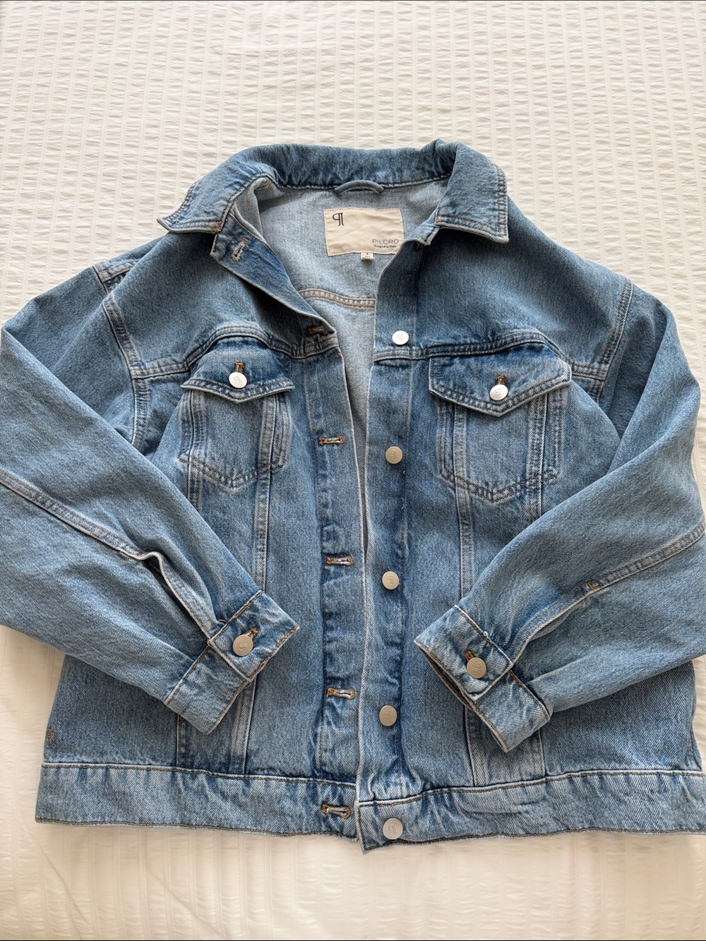 Pilcro Light Wash Blue Denim Jacket